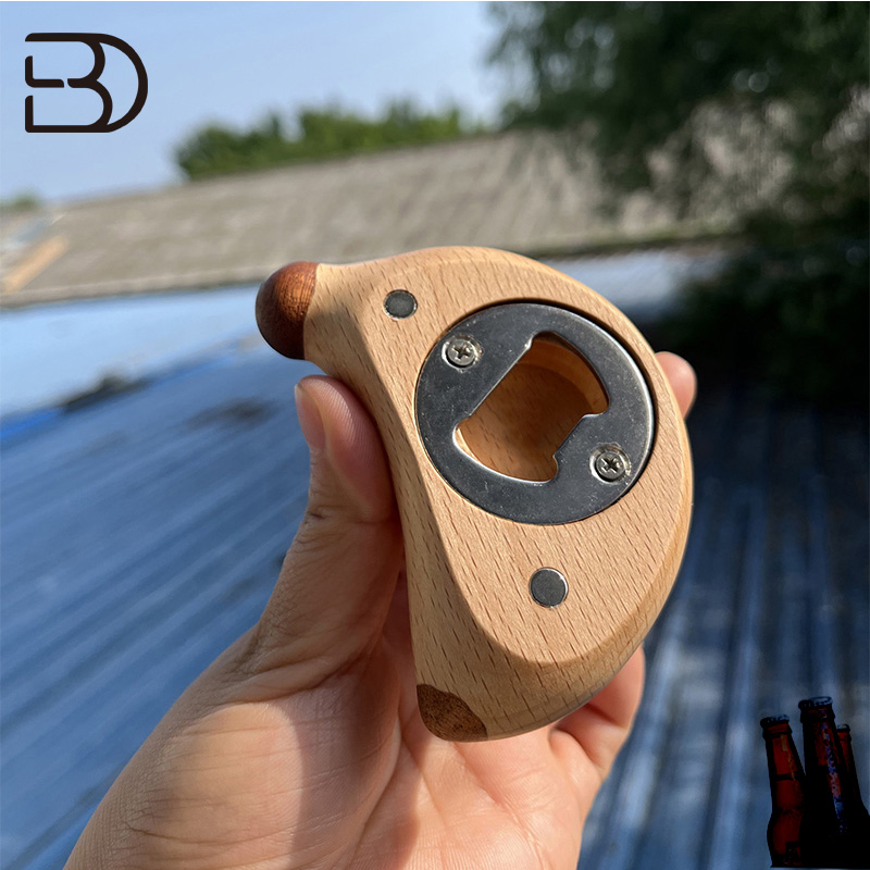 KPQPJMW05 Banana Wooden Bottle Opener